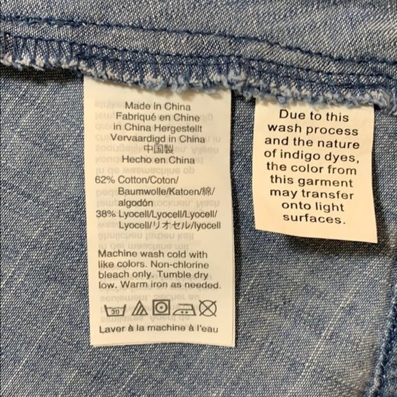 NWT Madewell Denim Wrap Spring Dress Small - Picture 10 of 11